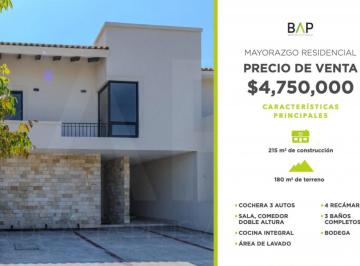 Casa de 4 habitaciones, León · Casa con 180 m² de Superficie de Terreno y 4 Recámaras en Venta en El Mayorazgo