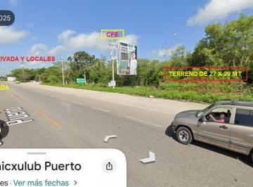 Terreno / Lote Venta  · Terreno 27 X 29 Carr Merida - Chicxulub Pto