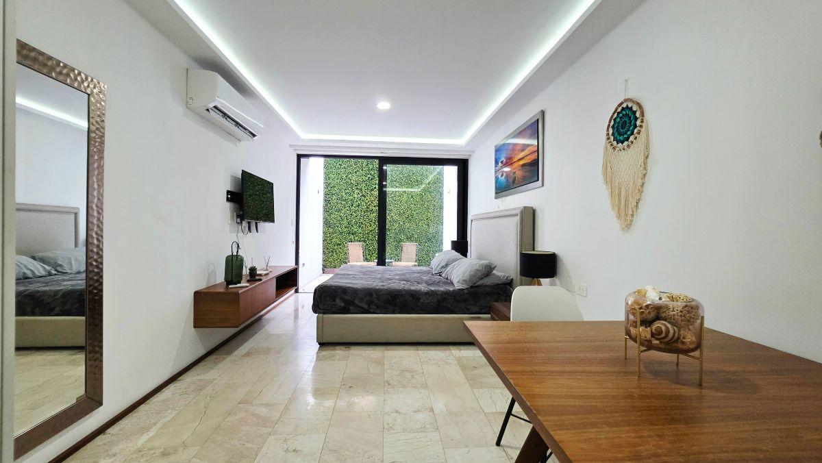 Furnished Studio for Long-Term Rental — Downtown Playa del Carmen