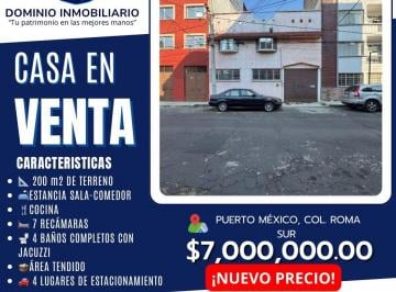 Casa de 7 habitaciones, Cuauhtémoc · Dominio Inmobiliario Propone en Venta Casa en Colonia Roma Sur