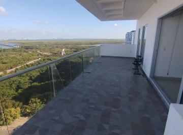 Departamento de 3 habitaciones, Cancún · Departamento en Renta Sin Muebles Malecón Américas