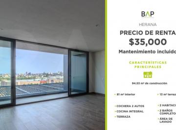 Departamento de 2 habitaciones, León · Departamento de 95 m² con 2 Recámaras en Renta en Punta Campestre
