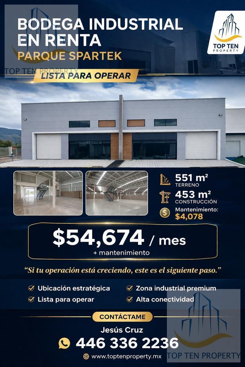 Industrial Warehouse for Rent – 551 m² at Spartek Park