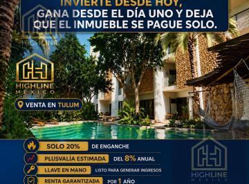 Departamento · 44m² · Departamento en Venta en Tulum Ideal Para Rentas Vacacionales - Amueblado