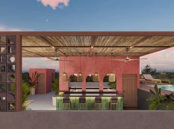 Departamento · 105m² · 2 Recámaras · 1 Estacionamiento · Departamento de 1 Recámara con Terraza en Playa del Carmen, Rooftop, Sky Bar y Alberca.