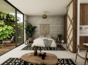 Departamento · 87m² · 2 Recámaras · 1 Estacionamiento · En Venta Departamento Den Tulum con Arquitectura Única de 2 Habitaciones con Piscina y Gimnasio