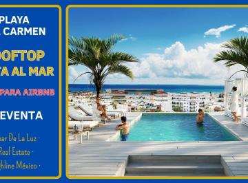 Departamento · 43m² · 1 Recámara · 1 Estacionamiento · Departamento de 1 Habitacion con Terraza. Playa del Carmen. Rooftop, Vista Al Mar, Alberca, Gym.