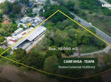 Terreno / Lote , Villahermosa · Terreno Comercial en Renta en Carr Vhsa - Teapa F - 1281