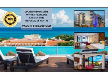 Departamento · 40m² · 1 Recámara · 1 Estacionamiento · Oportunidad Sobre La Av 10, a Una Calle de La 5ta Av. - Vista Al Mar - Retorno Asegurado