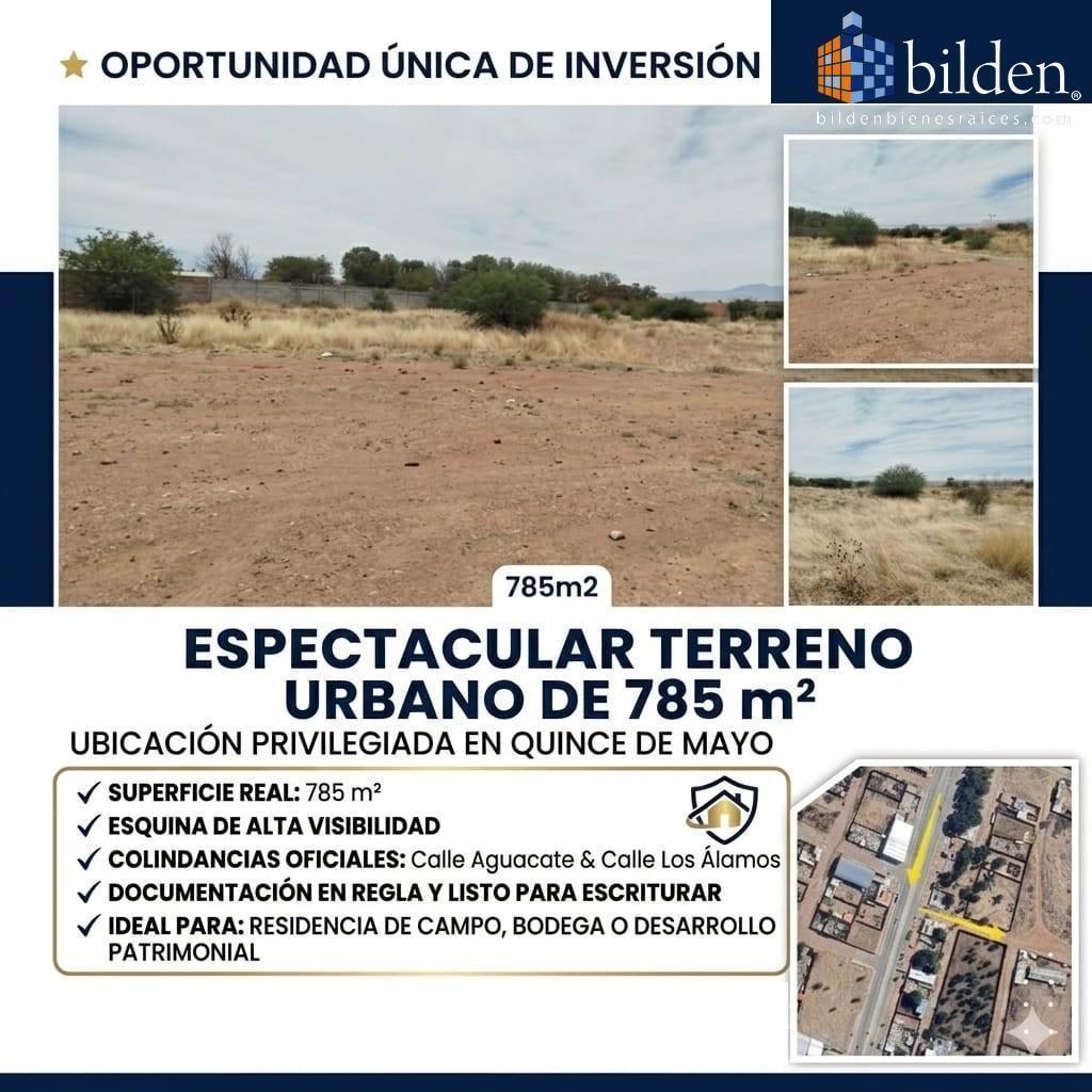 Terreno en Venta en Col. 15 de Mayo Durango