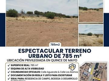 Terreno / Lote · 785m² · Terreno en Venta en Col. 15 de Mayo Durango