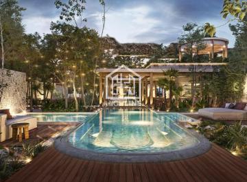 Departamento · 46m² · 1 Recámara · 1 Estacionamiento · Estudio en Venta en Tulum con Alberca, Spa y Coworking