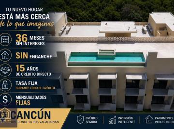 Departamento · 91m² · 2 Recámaras · Departamento Cancun Dos Recamaras Credito Directo 15 Años