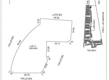 Terreno / Lote · 1055m² · Venta Lote Comercial en Nuevo Fraccionamiento Entre Las Americas y San Antonio