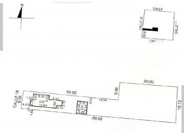 Terreno / Lote · 1052m² · 1 Recámara · Venta de Terreno de 1,052 m² con Casa, en Cholul, a Dos Esquinas de La Plaza.
