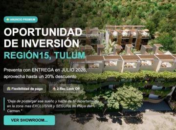 Departamento · 93m² · 2 Recámaras · 20% Descuento + Paquete de Muebles, 2 Recamaras, 2 Baños, Lock Off, Amenidades, Tulum, Preventa