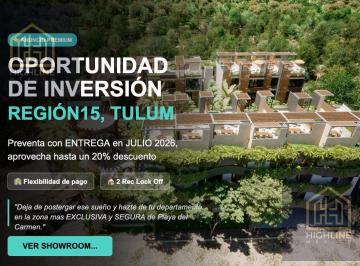 Departamento · 93m² · 2 Recámaras · 20% Descuento + Paquete de Muebles, 2 Recamaras, 2 Baños, Lock Off, Amenidades, Tulum, Preventa