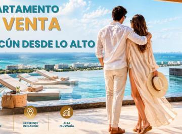 Departamento · 112m² · 3 Recámaras · 4 Estacionamientos · Penthouse en Venta en Cancun/ Piso 21/ Vista Panorámica a La Zona Hotelera de Cancun