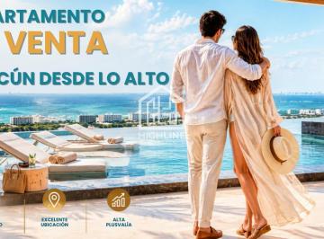 Departamento · 112m² · 3 Recámaras · 4 Estacionamientos · Penthouse en Venta en Cancun/ Piso 21/ Vista Panorámica a La Zona Hotelera de Cancun