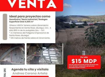 Terreno / Lote · 4665m² · Terreno Residencial en Venta en Santa Rosa Jáuregui