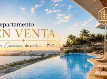 Departamento · 132m² · 3 Recámaras · 2 Estacionamientos · Departamento de 3 Recamaras en Venta en Cancun/vista Al Mar/lujo/ubicacion/plusvalia
