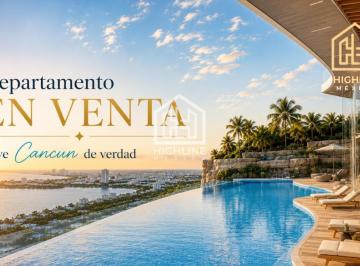 Departamento · 132m² · 3 Recámaras · 2 Estacionamientos · Departamento de 3 Recamaras en Venta en Cancun/vista Al Mar/lujo/ubicacion/plusvalia