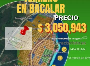 Terreno / Lote · 1452m² · Terreno en Bacalar con Título de Propiedad