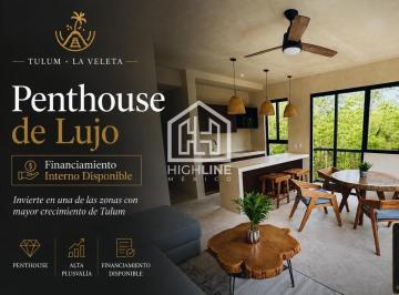 Departamento · 80m² · 1 Recámara · 1 Estacionamiento · Penthouse en Tulum con Rooftop Privado, 1 Recámara | Financiamiento Disponible.