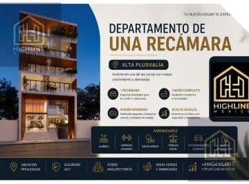 Departamento · 51m² · 1 Recámara · Departamento 1 Recamara | Amenidades Premium | Elevador
