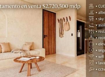 Departamento · 36m² · 1 Recámara · 1 Estacionamiento · Departamento en Playa del Carmen en Venta 1 Habitación 1 Baño Sky Bar Alberca Wifi Biciparking Cctv