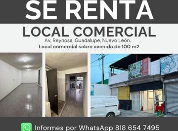 Local comercial de 3 habitaciones, Guadalupe · Local en Renta Sobre Av Reynosa – Guadalupe, N. L.