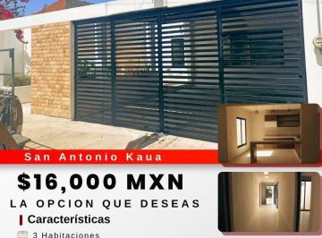 Casa · 186m² · 3 Recámaras · 2 Estacionamientos · Casa en Venta - San Antonio Kaua II