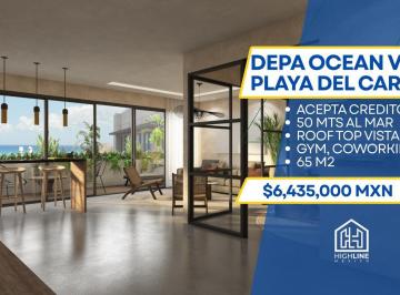 Departamento · 65m² · 1 Recámara · 1 Estacionamiento · Departamento en Venta Playa del Carmen, 1 Recámara, Alberca Infinity, 50 m² del Mar