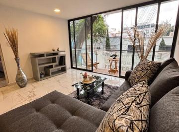 Departamento de 2 habitaciones, Cuauhtémoc · Depa Nuevo en Venta Exterior con Balcón y Vista Arbolada en Asturias Bj