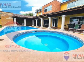 Casa · 332m² · 3 Recámaras · 2 Estacionamientos · Renta de Casa en Burgos, Temixco, Morelos…clave 4766