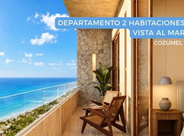 OPORTUNIDAD · Departamento Vista Al Mar en Cozumel - 2 Habitaciones - Rooftop Pool, Cerca del Ferry y Centro