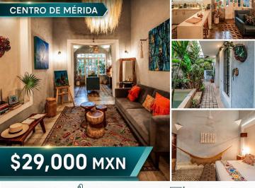 Casa · 200m² · 4 Recámaras · 1 Estacionamiento · Casa en Renta Remodelada en El Centro de Mérida