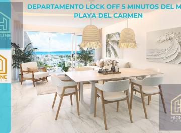 Departamento · 43m² · 1 Recámara · Departamento Lock Off en Playa del Carmen 5 Minutos Playa