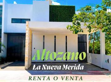 Casa · 248m² · 2 Recámaras · 2 Estacionamientos · Preciosa Casa en Esquina con Vista Al Jardín en Privada Altozano. La Nueva Mérida