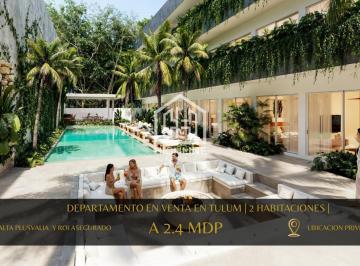 Departamento · 60m² · 2 Recámaras · 1 Estacionamiento · Departamento en Venta en Tulum | 2 Habitaciones | Amenidades Premium