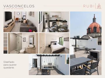 Departamento de 2 habitaciones, Miguel Hidalgo · Departamento Nuevo en San Miguel Chapultepec