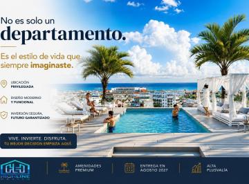 Departamento · 40m² · 1 Recámara · 1 Estacionamiento · Invierte en Playa del Carmen | 2 Recámaras, Rooftop Alta Plusvalía