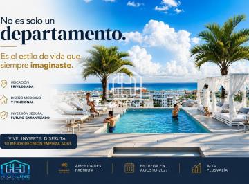 Departamento · 40m² · 1 Recámara · 1 Estacionamiento · Invierte en Playa del Carmen | 2 Recámaras, Rooftop Alta Plusvalía