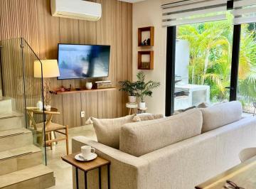 Casa · 140m² · 3 Recámaras · 1 Estacionamiento · Casa en Renta en Lagunas de Ciudad Mayakoba Amueblada