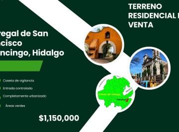 Terreno / Lote , Tulancingo de Bravo · Terreno en Venta en Fraccionamiento Pedregal de San Francisco