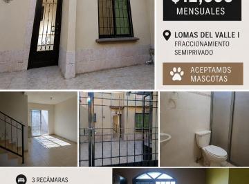Casa de 3 habitaciones, Ramos Arizpe · Rento Casa en Lomas del Valle I, Ramos Arizpe, Coahuila