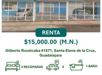 Casa de 3 habitaciones, Guadalajara · Renta Casa Rumbo Estadio Jalisco