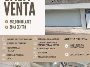 Casa de 3 habitaciones, Tijuana · Casa Grande y Bonita en Venta en El Centro de Tijuana!