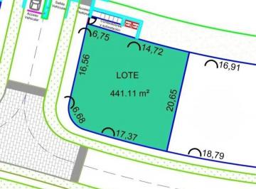 1 · Terreno de 441.11 m² en Esquina en Residencial Ravenna - Cabo Norte