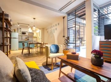 Departamento de 1 habitación, Cuauhtémoc · Precioso Depa Amueblado Enfrente del Parque
